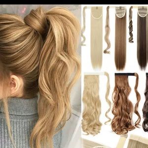 Snoilite 16" Ponytail extension - Natural Black